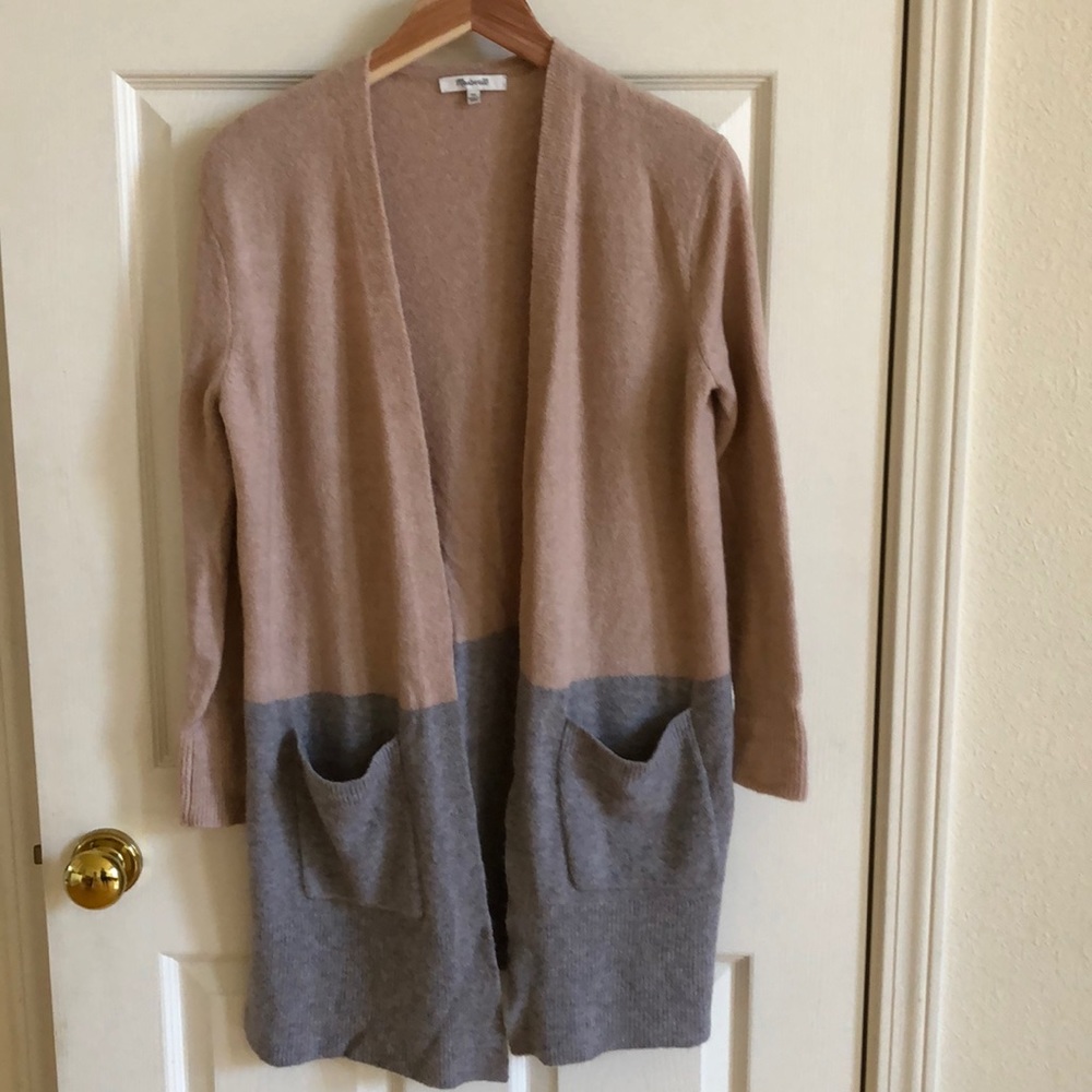 MADEWELL COLORBLOCK KENT CARDIGAN